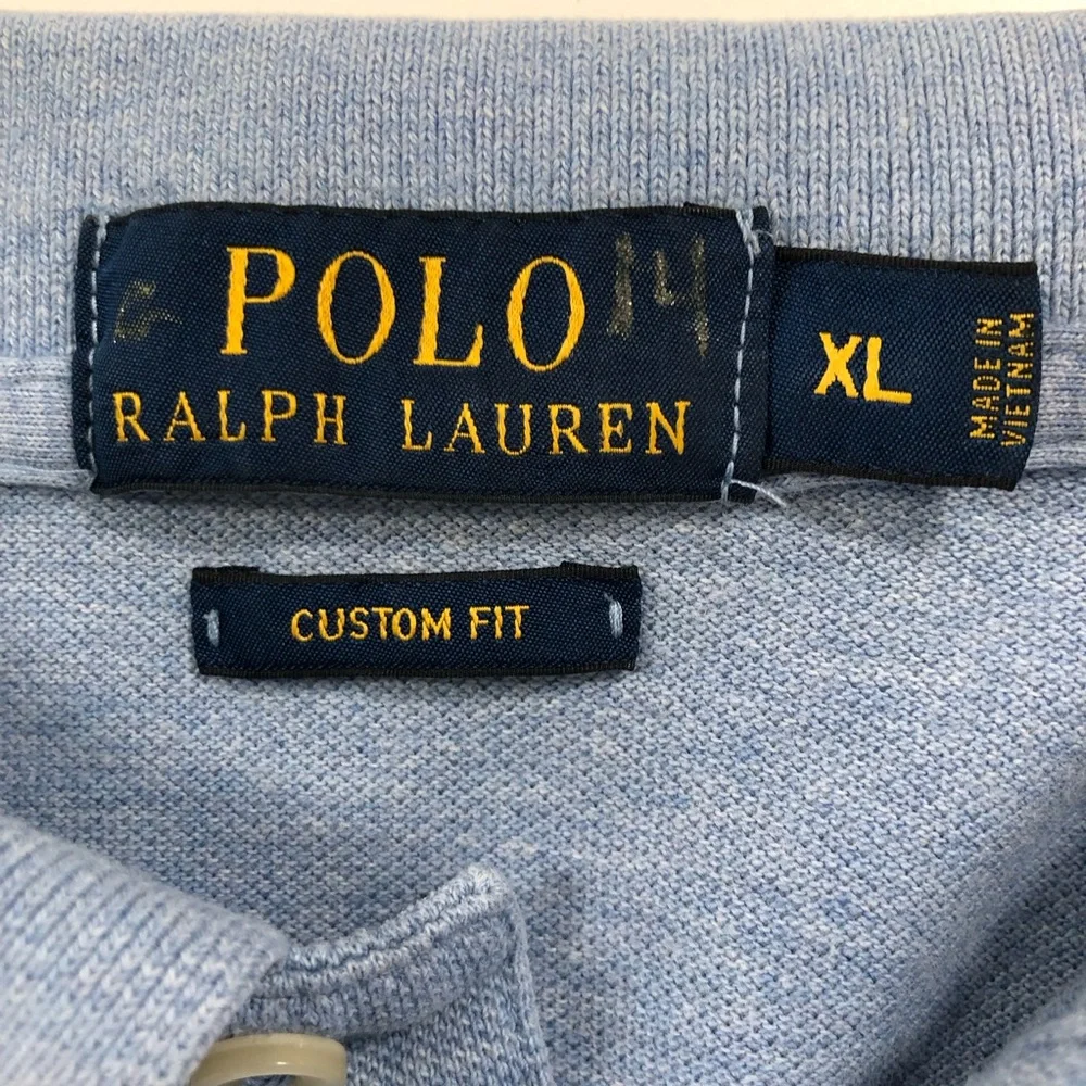 Polo Ralph Lauren Polo Shirt XL Light Blue Cotton Pony Classic Preppy